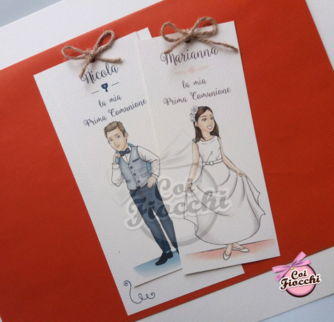 caricature per inviti personalizzati