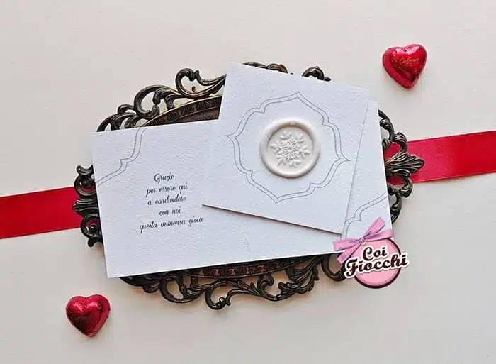 segnaposti per il matrimonio semplici con ceralacca