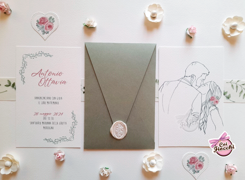 disegni d'amore personalizzati per partecipazioni originali