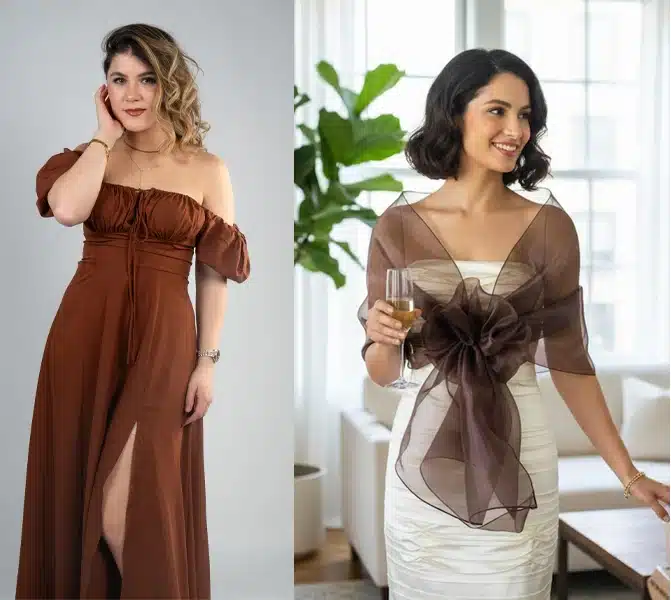 abiti da sposa per un matrimonio a tema cioccolato